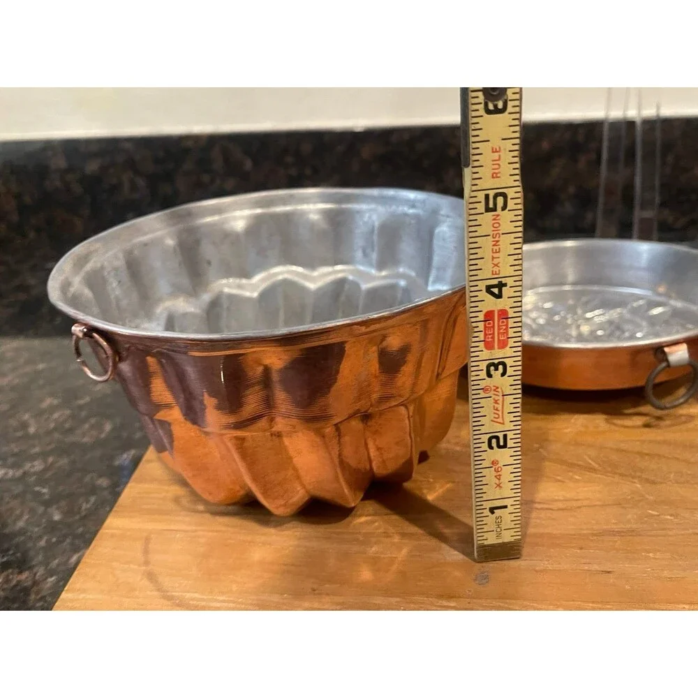 3 piece copper mold set up - kitchen handups
